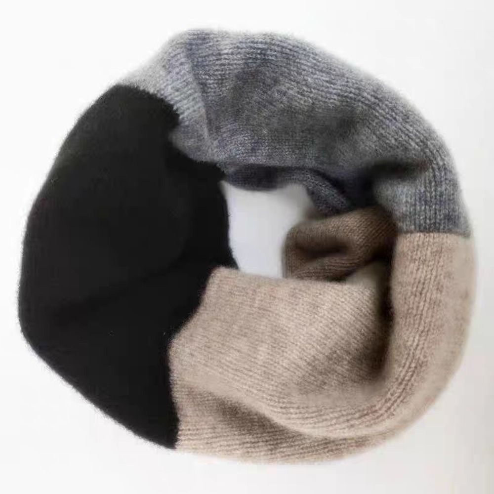 Infinity Scarf Knit - Yumuşak, Renkli, Sonsuz Desenli, Örgü, Esnek,