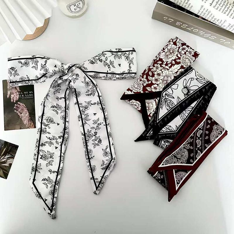 Face Scarf Mask - Lüks Moda Kadın İnce İpek Eşarp