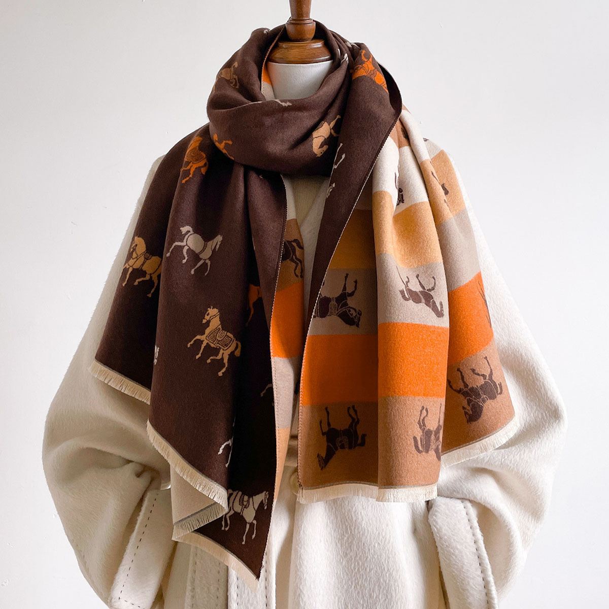 Sonbahar-Kışlık Kadın Şalı, Pa - Woven Scarf Blanket incelemesi ve fiyatı