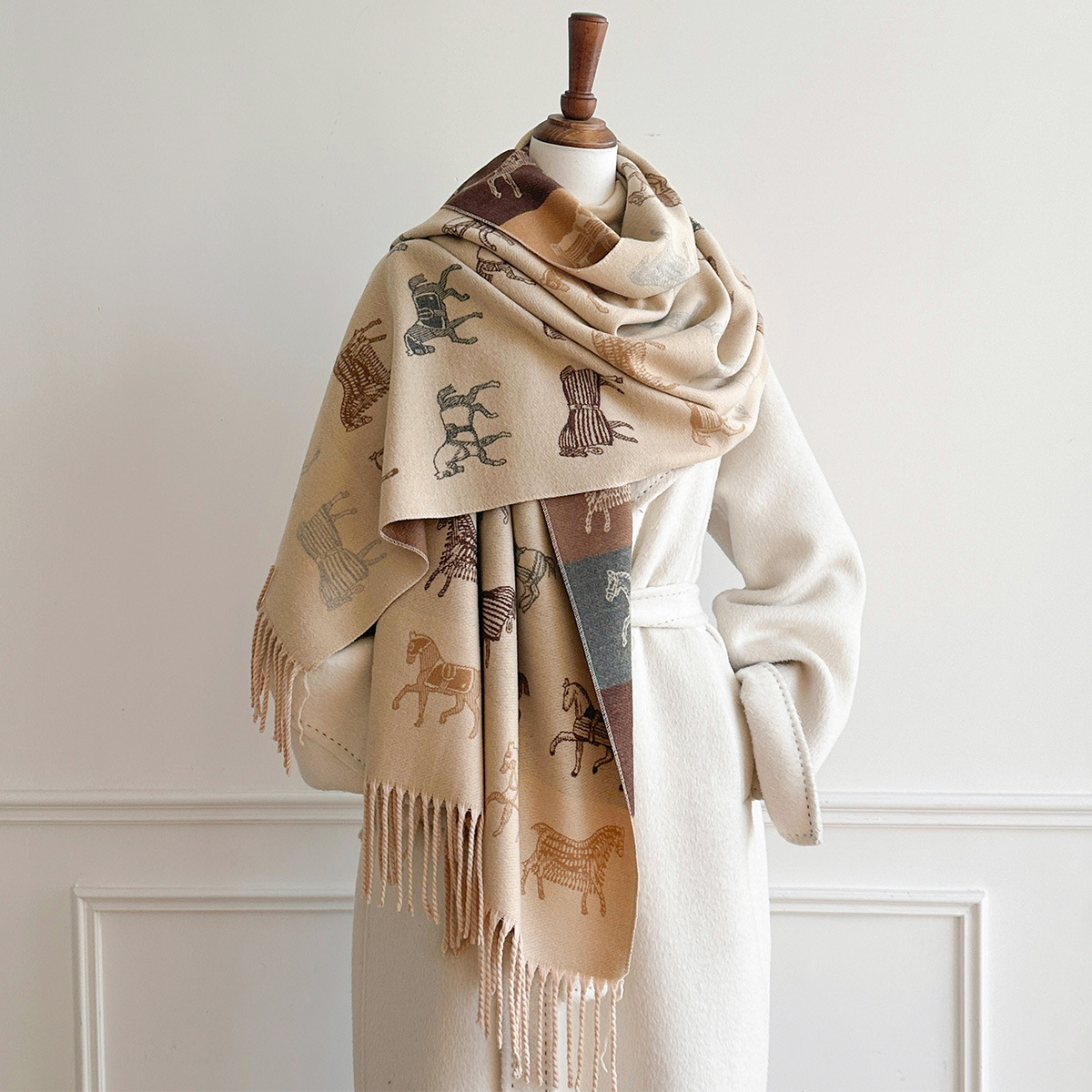Kışlık Eşarp, Kadınlar İçin Lü - Woven Scarf Blanket incelemesi ve fiyatı