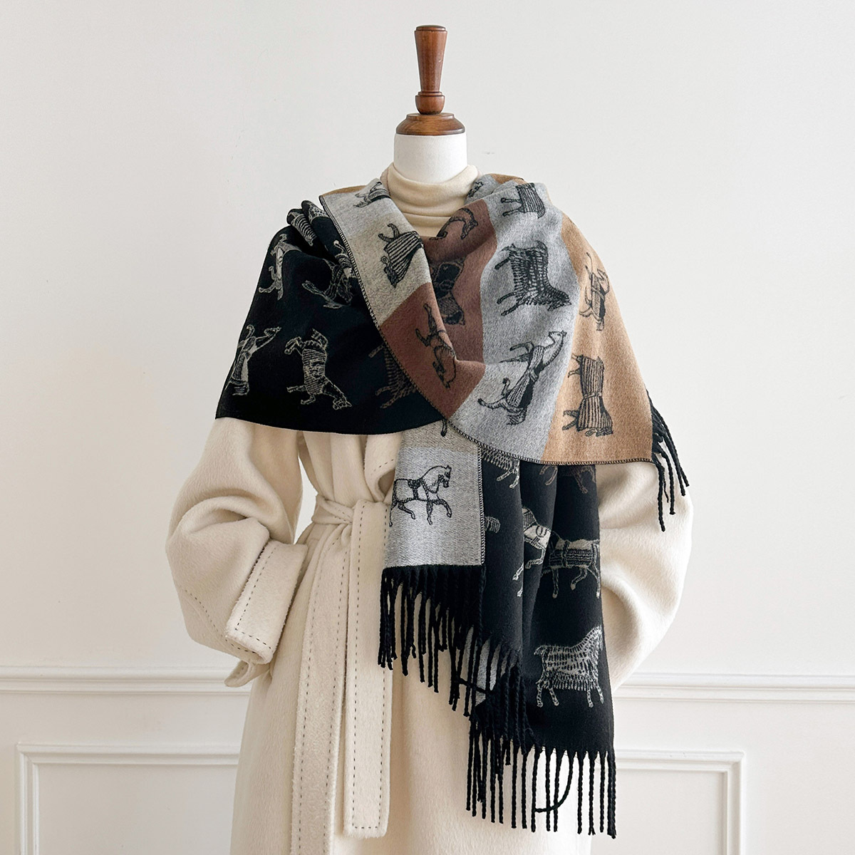 Kışlık Eşarp, Kadınlar İçin Lü - Woven Scarf Blanket incelemesi ve fiyatı