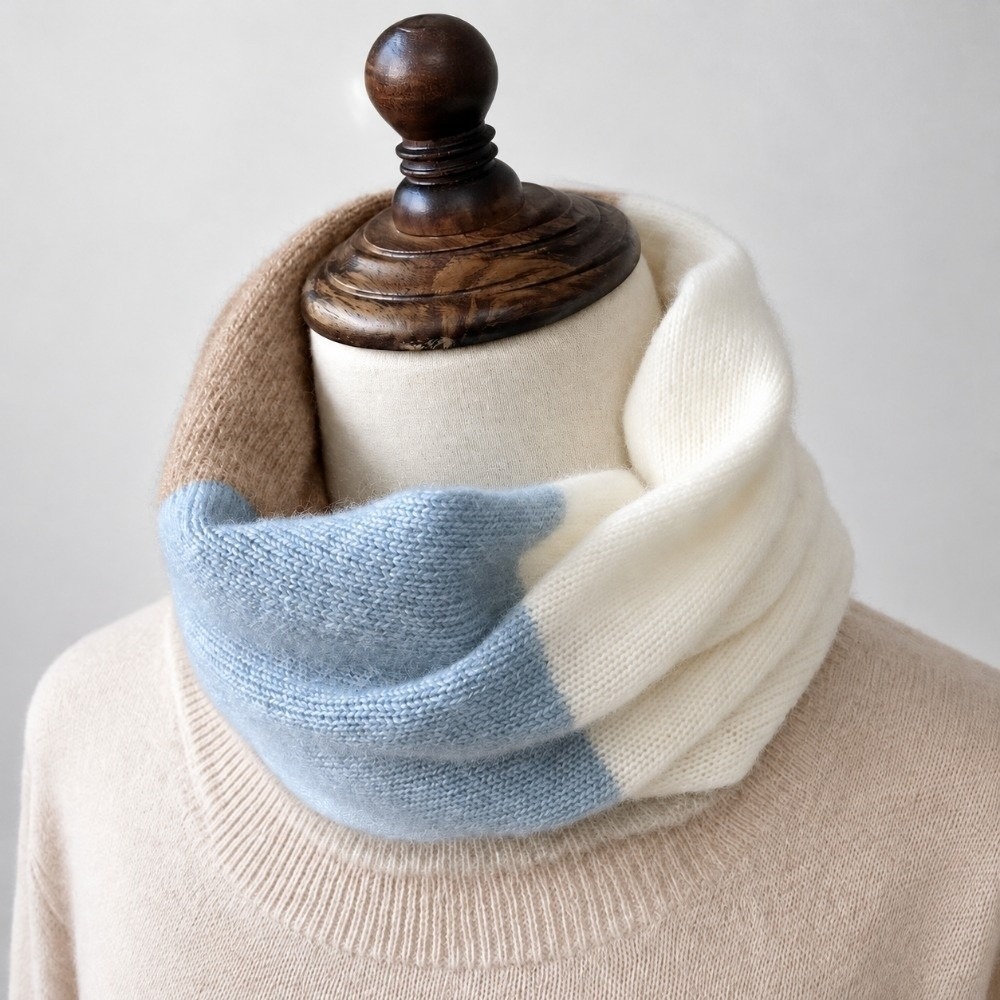 Yumuşak, Renkli, Sonsuz Desenl - Infinity Scarf Knit incelemesi ve fiyatı