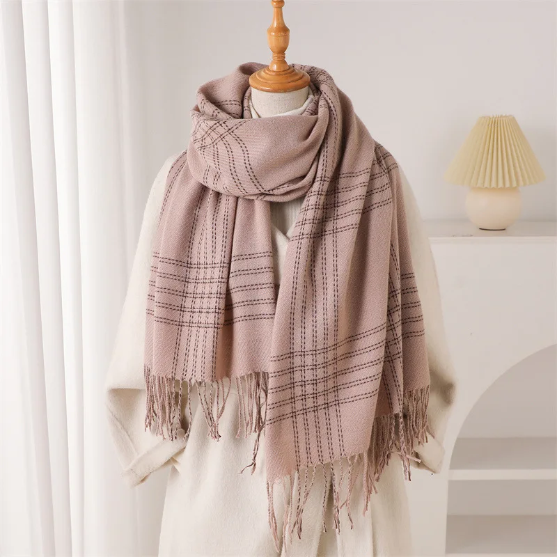 Kadınlar için Kışlık Püsküllü  - Woven Scarf Blanket incelemesi ve fiyatı