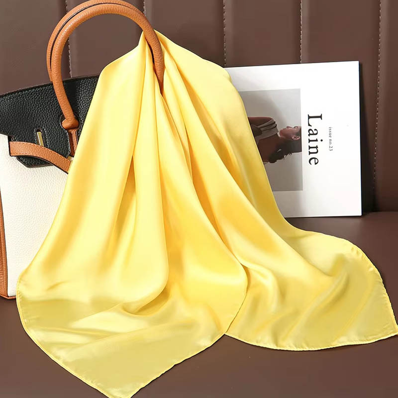 Lüks düz renk ipek kare eşarp  - Scarf Silk Square incelemesi ve fiyatı