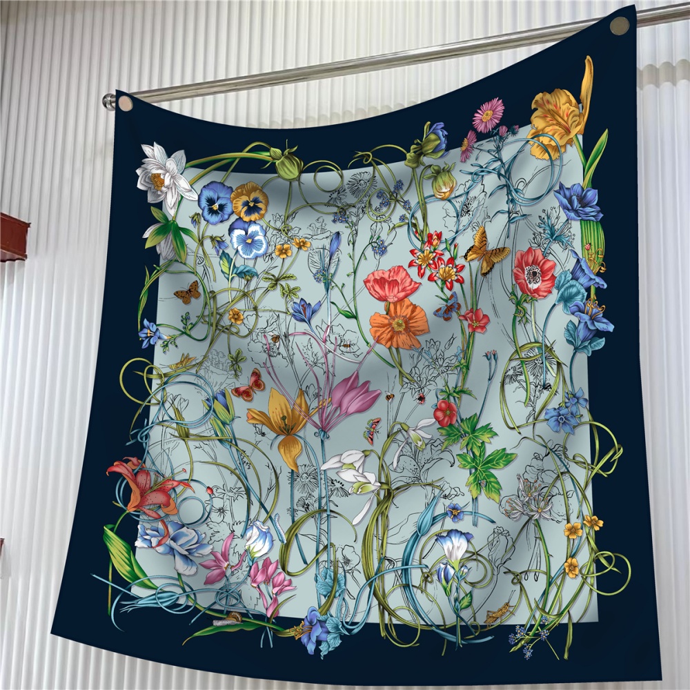 Ipek Eşarp Kadın Çiçek Baskılı - Scarf Silk Square incelemesi ve fiyatı